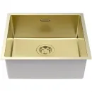 Кухонная мойка Paulmark Lassan LA49-LG 49x44 см, светлое золото