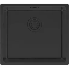 Кухонная мойка Paulmark Lassan LA49-MBN 49x44 см, черный матовый
