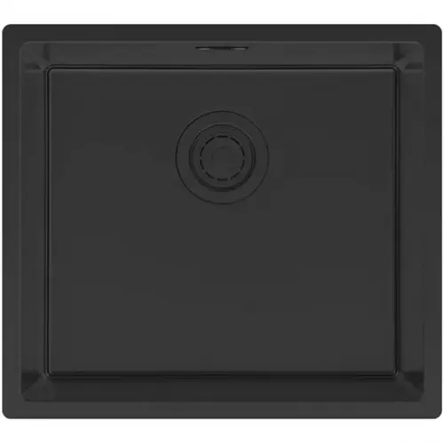 Кухонная мойка Paulmark Lassan LA49-MBN 49x44 см, черный матовый
