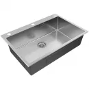 Кухонная мойка Paulmark Kroner-Edge PM777551-BS 75x51 см, нержавеющая сталь