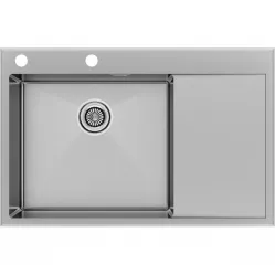 Кухонная мойка Paulmark Kroner-Edge PM777851-BSL 78x51 см, нержавеющая сталь