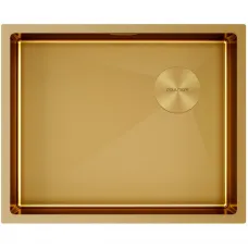 Кухонная мойка Paulmark Next-Skew PM885444-BG 54x44 см, золотой матовый