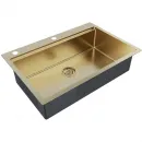 Кухонная мойка Paulmark Kroner-Pro золотой матовый PM707551-BG