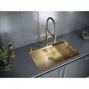 Кухонная мойка Paulmark Kroner-Pro золотой матовый PM707551-BG