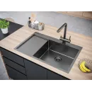 Кухонная мойка Paulmark Atlan вороненая сталь PM217851-GMR