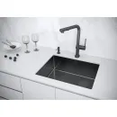 Кухонная мойка Paulmark Next-Skew PM885444-GM 54x44 см, вороненая сталь