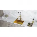Кухонная мойка Paulmark Next-Skew PM885844-BG 58x44 см, золотой матовый