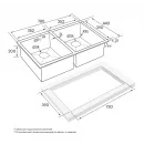 Кухонная мойка Paulmark Dopplet золотой матовый PM507844-BG