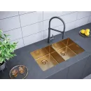 Кухонная мойка Paulmark Dopplet золотой матовый PM507844-BG