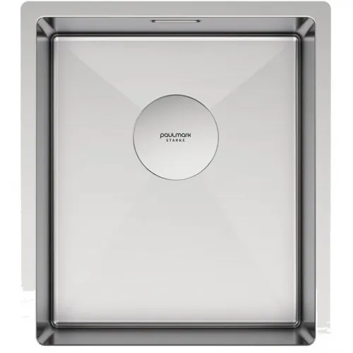 Кухонная мойка Paulmark Next PM213844-BS 38x44 см, нержавеющая сталь