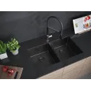 Кухонная мойка Paulmark Dopplet вороненая сталь PM507844-GM
