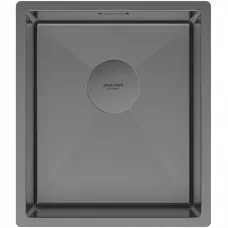 Кухонная мойка Paulmark Next PM213844-GM 38x44 см, вороненая сталь
