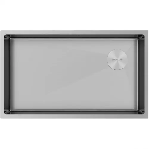 Кухонная мойка Paulmark Next-Skew PM887444-BS 74x44 см, нержавеющая сталь