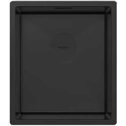 Кухонная мойка Paulmark Next PM213844-MBN 38x44 см, черный матовый