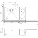 Кухонная мойка светлое золото Omoikiri Akisame 100-2-LG-L