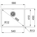 Кухонная мойка Franke Box BXX 210-54 нержавеющая сталь 127.0677.190