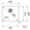 Кухонная мойка Franke Box BXX 210/110-45 полированная сталь 127.0453.655