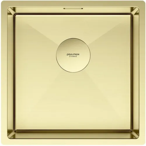 Кухонная мойка Paulmark Next PM214444-LG 44x44 см, светлое золото