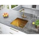 Кухонная мойка Paulmark Gerberg PM254444-BG 44x44 см, золотой матовый