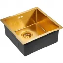 Кухонная мойка Paulmark Gerberg PM254444-BG 44x44 см, золотой матовый