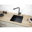 Кухонная мойка Paulmark Next PM214444-MBN 44x44 см, черный матовый