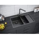 Кухонная мойка Paulmark Union вороненая сталь PM537851-GML