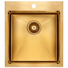 Кухонная мойка Paulmark Neckar золотой матовый PM804551-BG