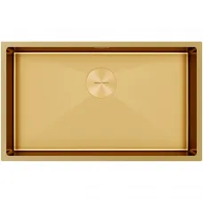 Кухонная мойка Paulmark Next PM217444-BG 74x44 см, золотой матовый