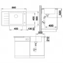 Кухонная мойка Blanco Andano XL 6S-IF Compact InFino зеркальная полированная сталь 523001