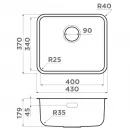 Кухонная мойка Omoikiri Omi 43-U/I-LG Ultra Mini светлое золото 4997403