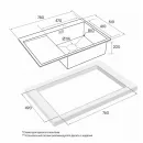 Кухонная мойка Paulmark Atlan золотой матовый PM217851-BGR