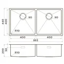 Кухонная мойка Omoikiri Taki 86-2-LG светлое золото 4993792