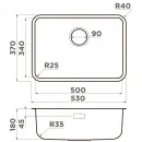 Кухонная мойка Omoikiri Omi 53-U/I-LG Ultra Mini светлое золото 4997406