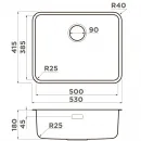 Кухонная мойка Omoikiri Omi 53-U/I-IN Ultra нержавеющая сталь 4997408