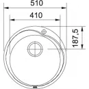 Кухонная мойка Franke Ronda ROL 610-41 декоративная сталь 101.0000.562
