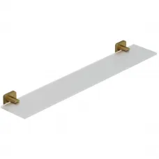 Полка стеклянная Kludi Vela S 25973N0 60 см, золотой матовый