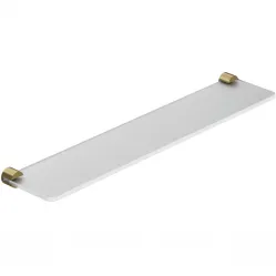 Полка стеклянная Kludi Vela R 58973N0 60 см, золотой матовый