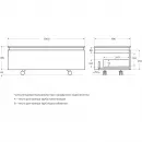 Тумба Cezares Slider SLIDER-1000-1C-PI-BO 100 см, напольная, Bianco Opaco