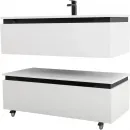 Тумба Cezares Slider SLIDER-1000-1C-PI-BO 100 см, напольная, Bianco Opaco