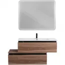 Тумба Cezares Slider SLIDER-1000-1C-PI-NA-P 100 см, напольная, орех дымчатый