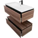 Тумба Cezares Slider SLIDER-1000-1C-PI-NA-P 100 см, напольная, орех дымчатый