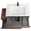 Тумба Cezares Slider SLIDER-800-1C-PI-NA-P 80 см, напольная, орех дымчатый
