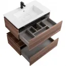 Тумба Cezares Slider SLIDER-800-1C-PI-NA-P 80 см, напольная, орех дымчатый