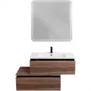 Тумба Cezares Slider SLIDER-800-1C-PI-NA-P 80 см, напольная, орех дымчатый
