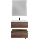 Тумба Cezares Slider SLIDER-800-1C-PI-NA-P 80 см, напольная, орех дымчатый