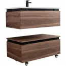 Тумба Cezares Slider SLIDER-800-1C-PI-NA-P 80 см, напольная, орех дымчатый