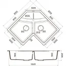 Кухонная мойка Tetogranit Omoikiri Sumi 83C-PL платина 4993860
