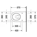 Приставной унитаз Duravit Darling New 2139090000