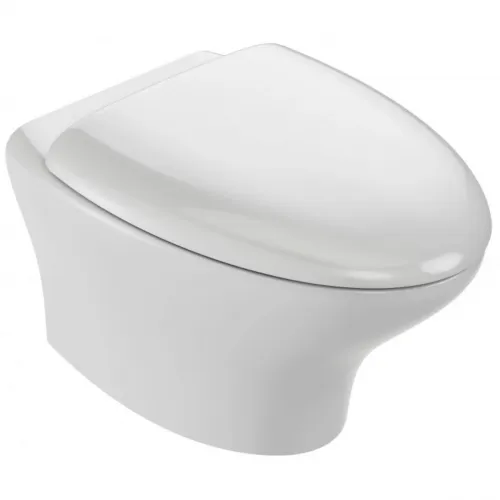 Унитаз подвесной Jacob Delafon Nouvelle Vague EDJ102-00 + E20068-00 безободковый, с сиденьем микролифт, белый