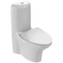 Унитаз-компакт Jacob Delafon Nouvelle Vague UJK102-00 + ETL212-00 + E20069-00 безободковый, с сиденьем микролифт, белый